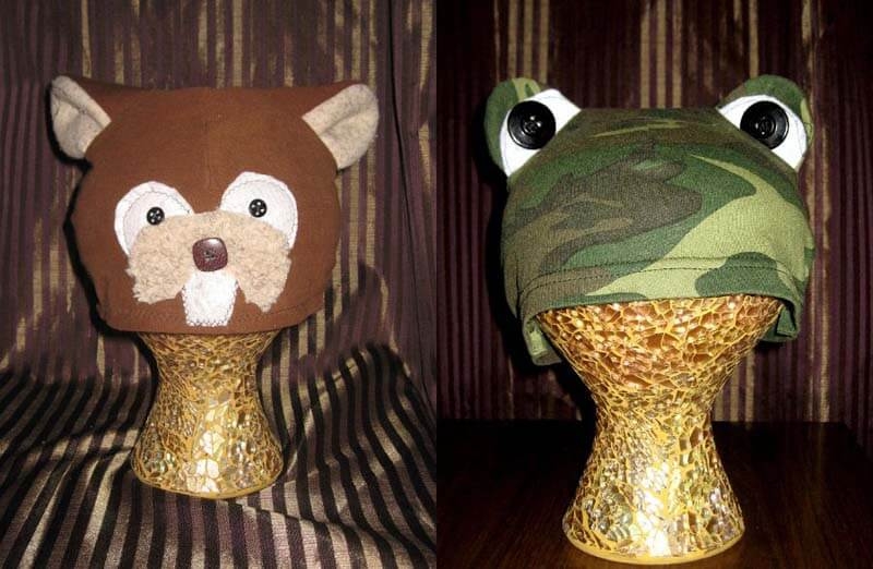 Beaver & Frog Hats