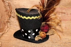 Polka Dot Band Tiny Top Hat