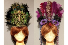 Tribal & Mardi Gras Feather Headpieces