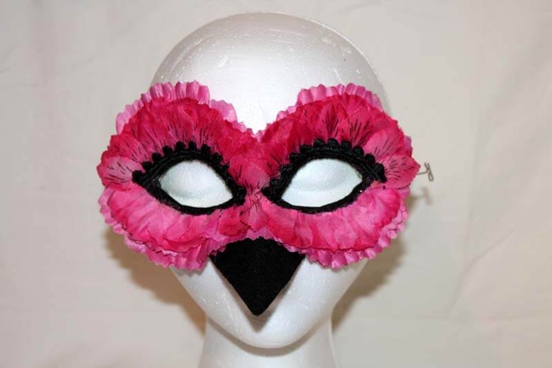 Pinkie Bird Flower Petal Mask