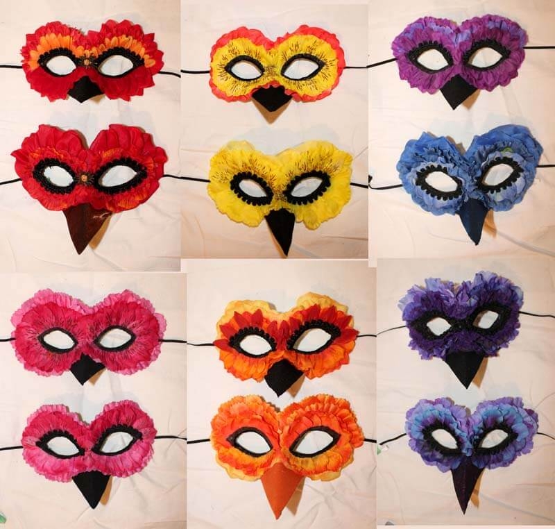 Flower Petal Masks for Los Gatos Ballet