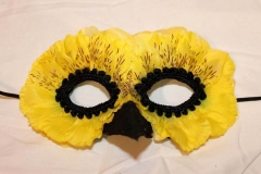 Yellow Bird Flower Petal Mask