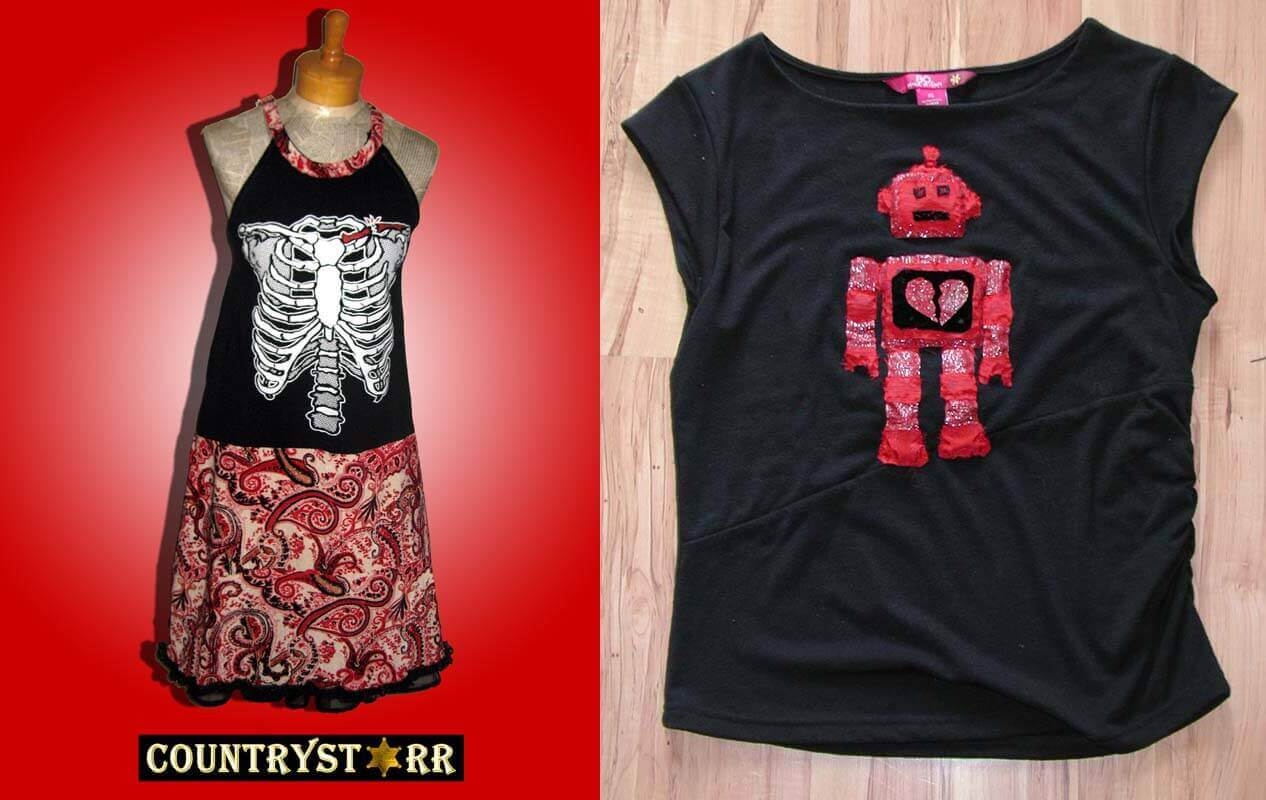 Skeleton Dress & Robot Shirt